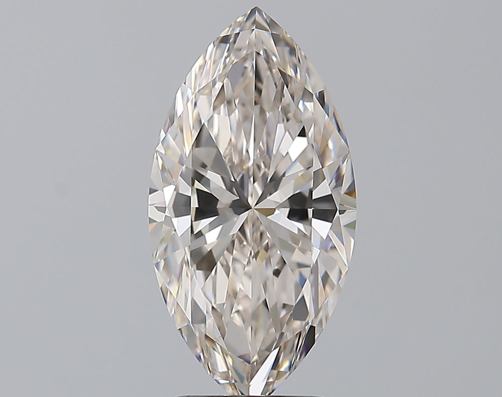 3.05 Carat Marquise Natural Diamond with  Cut Diamond in 14KT  view 1

