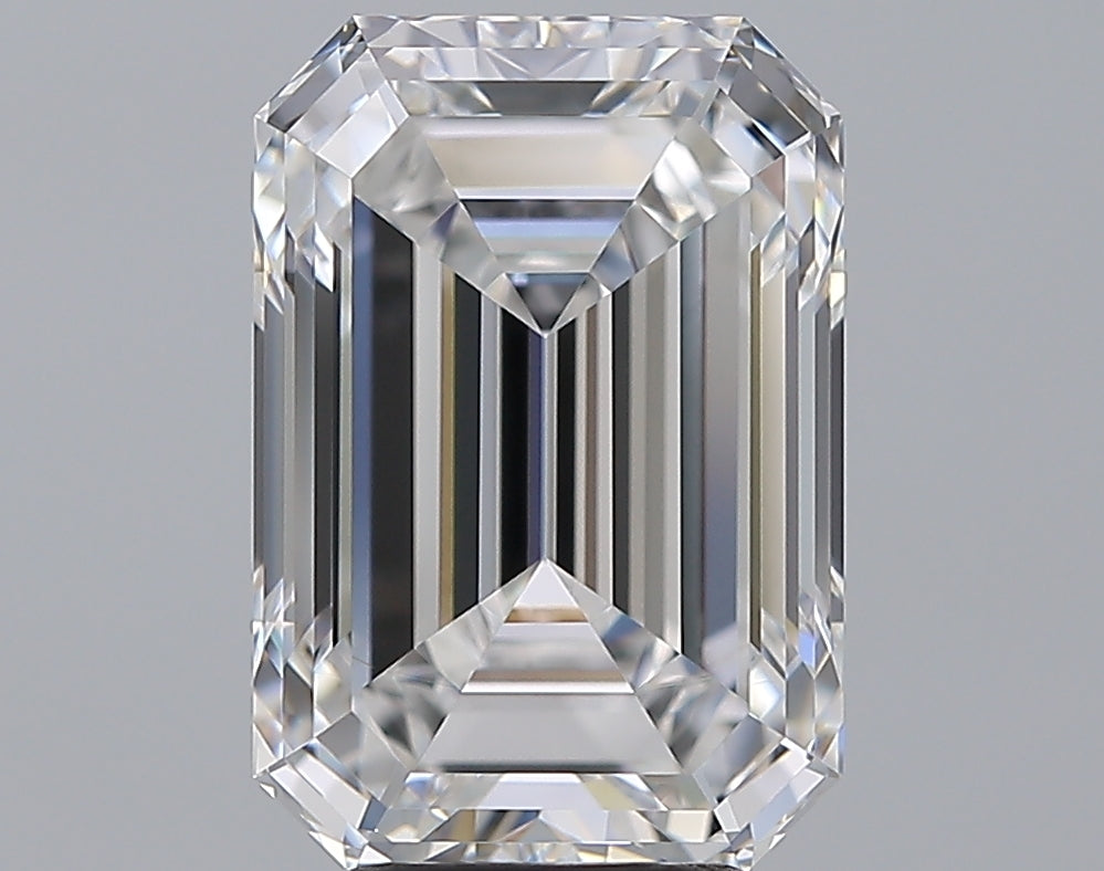 5.01 Carat Emerald Natural Diamond with  Cut Diamond in 14KT  view 1
