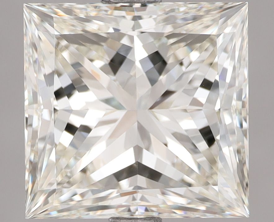 3.0 Carat Princess Natural Diamond with  Cut Diamond in 14KT  view 1
