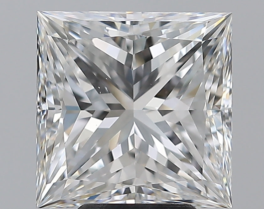 5.01 Carat Princess Natural Diamond with  Cut Diamond in 14KT  view 1
