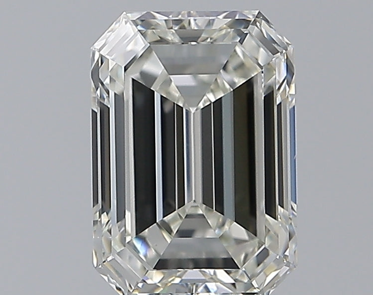 3.01 Carat Emerald Natural Diamond with  Cut Diamond in 14KT  view 1
