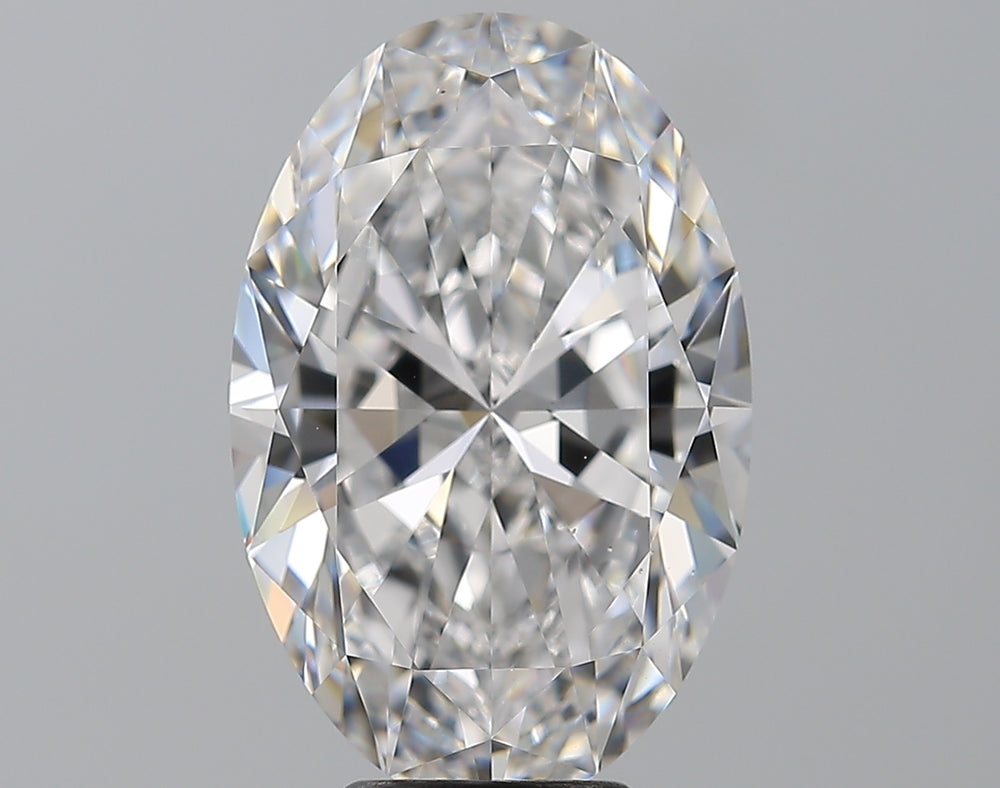 6.5 Carat Oval Natural Diamond with  Cut Diamond in 14KT  view 1
