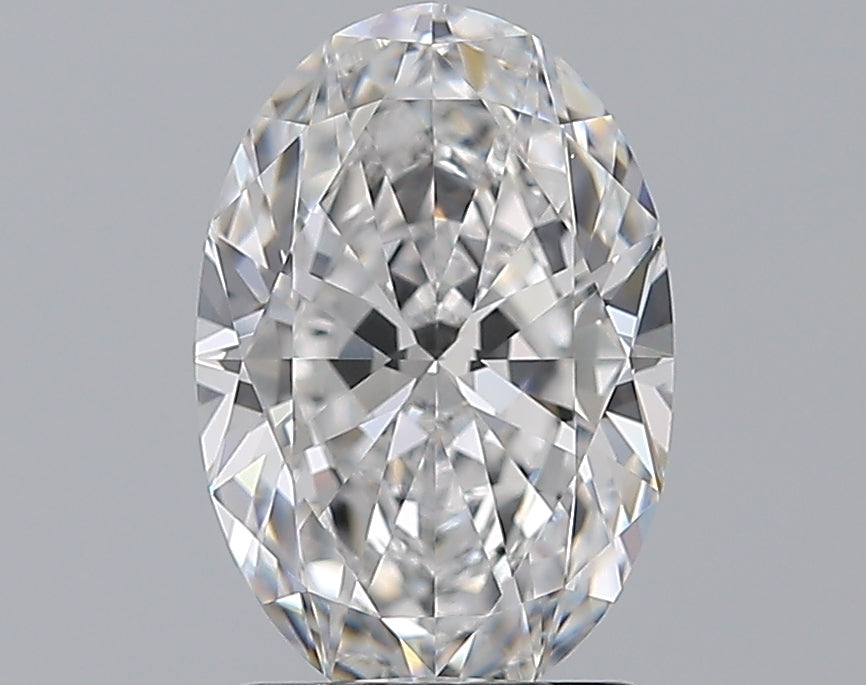 2.01 Carat Oval Natural Diamond with  Cut Diamond in 14KT  view 1
