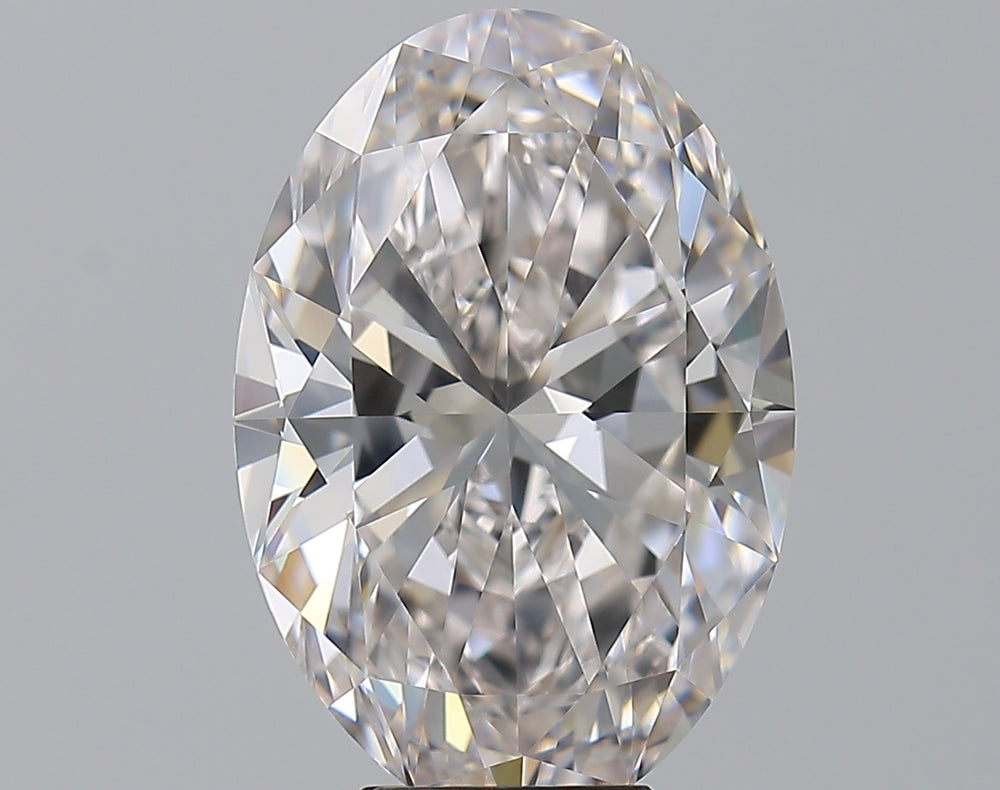 7.03 Carat Oval Natural Diamond with  Cut Diamond in 14KT  view 1
