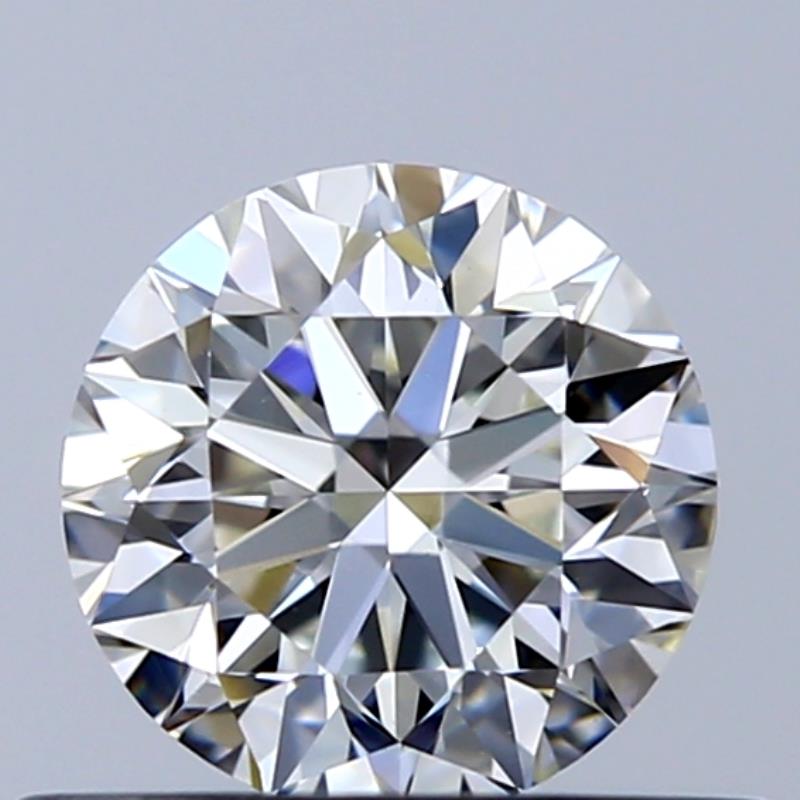 0.5 Carat Round Natural Diamond with  Cut Diamond in 14KT  view 1
