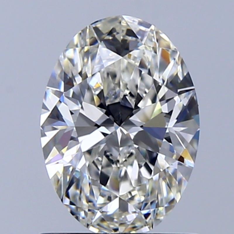 1.01 Carat Oval Natural Diamond with  Cut Diamond in 14KT  view 1
