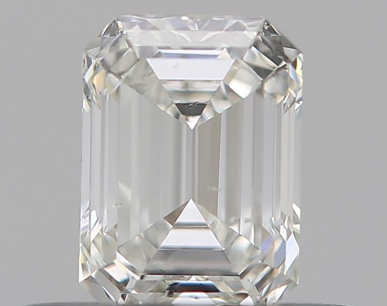 0.35 Carat Emerald Natural Diamond with  Cut Diamond in 14KT  view 1

