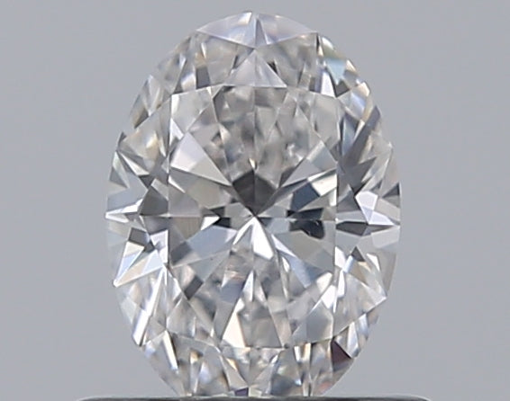 0.5 Carat Oval Natural Diamond with  Cut Diamond in 14KT  view 1
