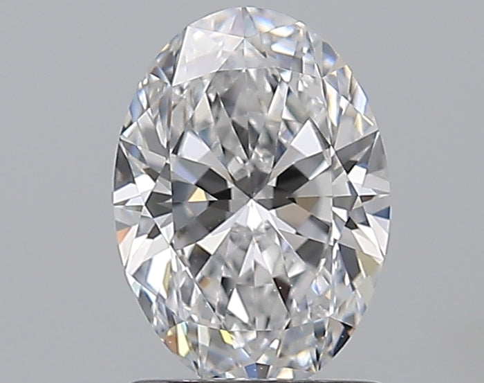 1.21 Carat Oval Natural Diamond with  Cut Diamond in 14KT  view 1
