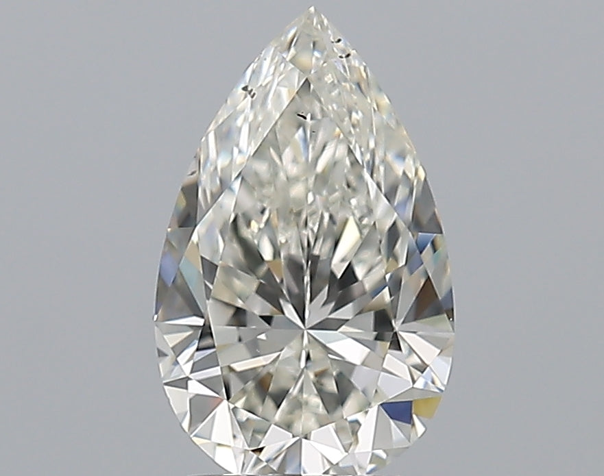 1.71 Carat Pear Natural Diamond with  Cut Diamond in 14KT  view 1
