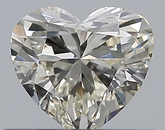 0.44 Carat Heart Natural Diamond with  Cut Diamond in 14KT  view 1
