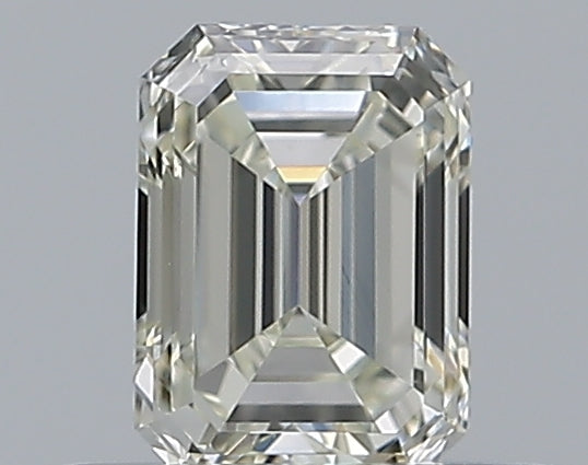 0.35 Carat Emerald Natural Diamond with  Cut Diamond in 14KT  view 1
