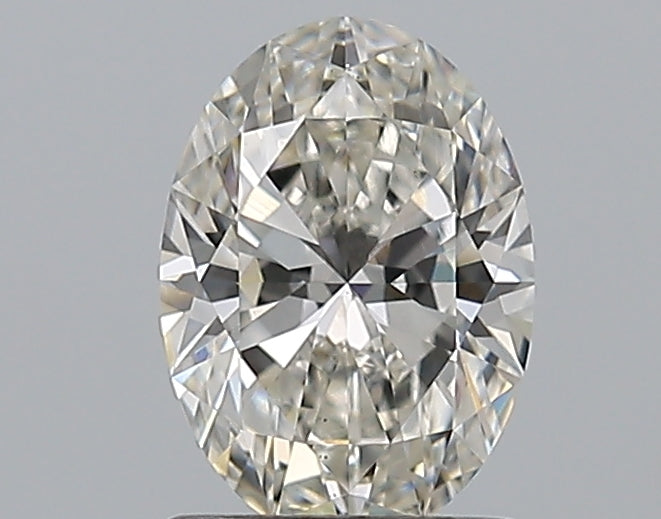 1.01 Carat Oval Natural Diamond with  Cut Diamond in 14KT  view 1
