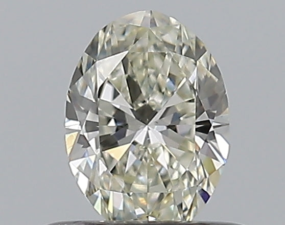 0.4 Carat Oval Natural Diamond with  Cut Diamond in 14KT  view 1
