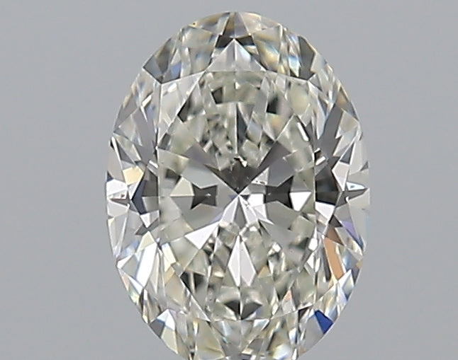 1.02 Carat Oval Natural Diamond with  Cut Diamond in 14KT  view 1
