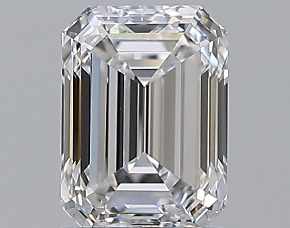 1.2 Carat Emerald Natural Diamond with  Cut Diamond in 14KT  view 1
