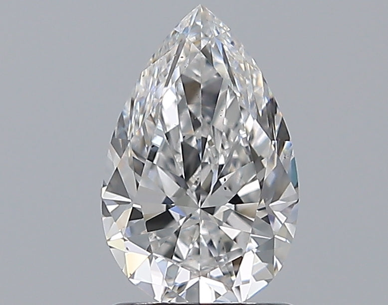 1.29 Carat Pear Natural Diamond with  Cut Diamond in 14KT  view 1
