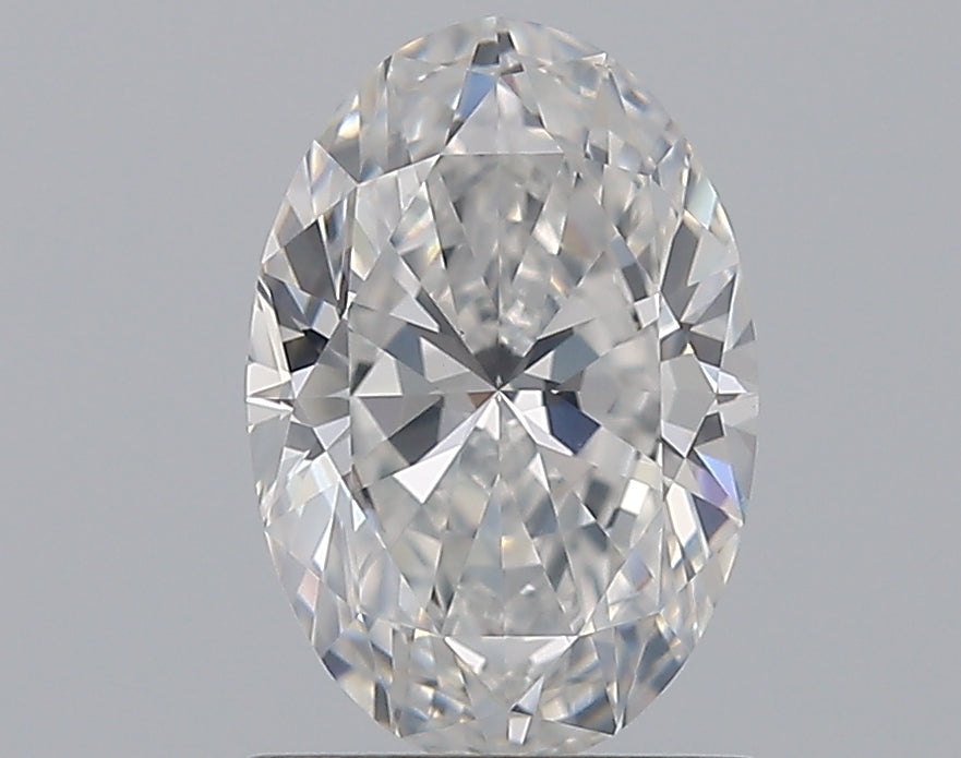 1.2 Carat Oval Natural Diamond with  Cut Diamond in 14KT  view 1
