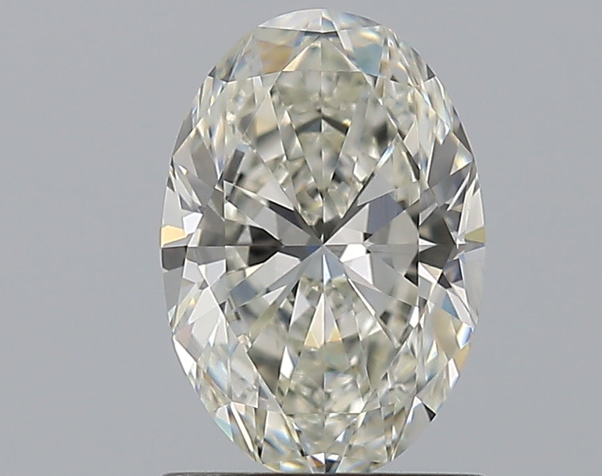 1.2 Carat Oval Natural Diamond with  Cut Diamond in 14KT  view 1
