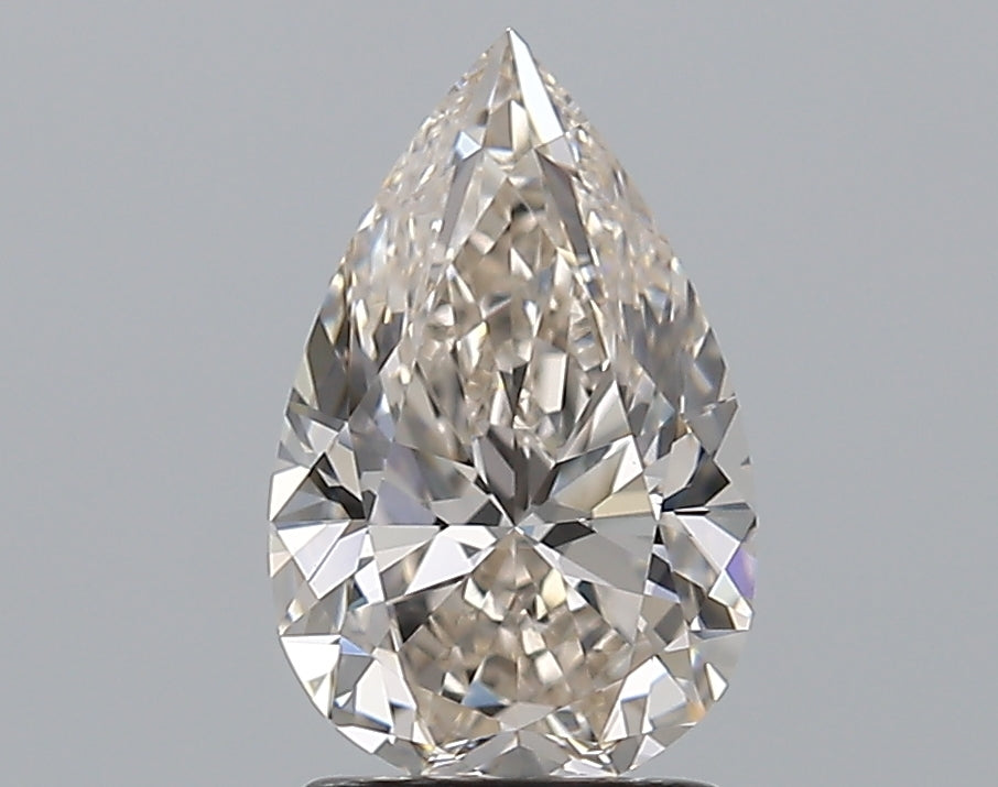 1.79 Carat Pear Natural Diamond with  Cut Diamond in 14KT  view 1

