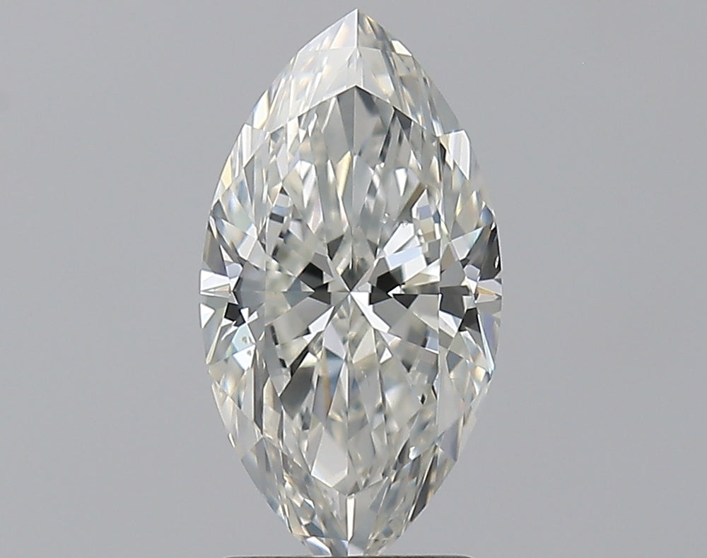 2.01 Carat Marquise Natural Diamond with  Cut Diamond in 14KT  view 1

