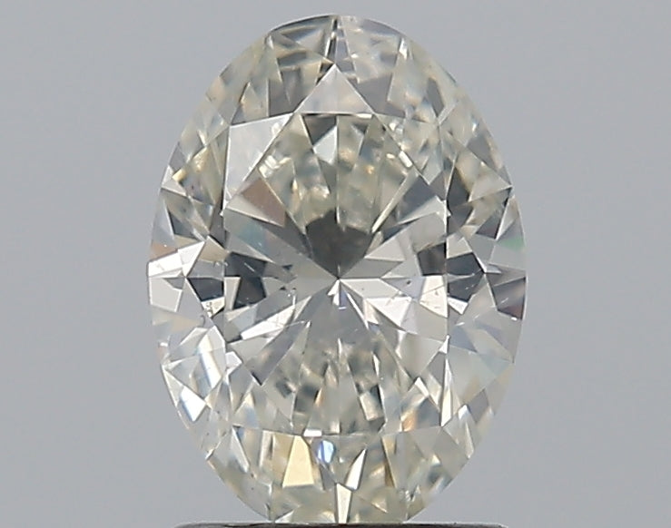 1.33 Carat Oval Natural Diamond with  Cut Diamond in 14KT  view 1
