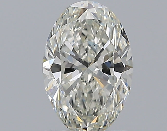 1.0 Carat Oval Natural Diamond with  Cut Diamond in 14KT  view 1
