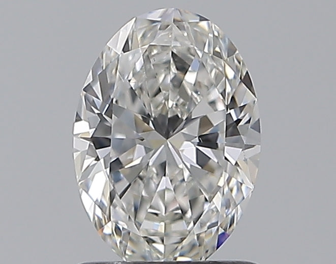 0.96 Carat Oval Natural Diamond with  Cut Diamond in 14KT  view 1
