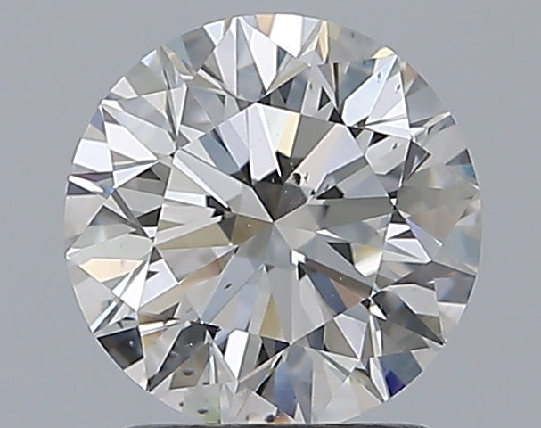 1.51 Carat Round Natural Diamond with  Cut Diamond in 14KT  view 1
