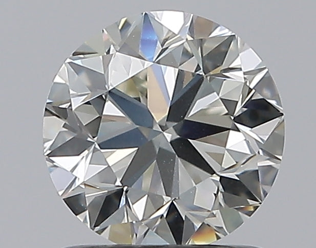 1.01 Carat Round Natural Diamond with  Cut Diamond in 14KT  view 1
