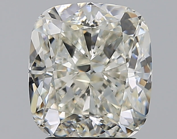 3.16 Carat Cushion Natural Diamond with  Cut Diamond in 14KT  view 1
