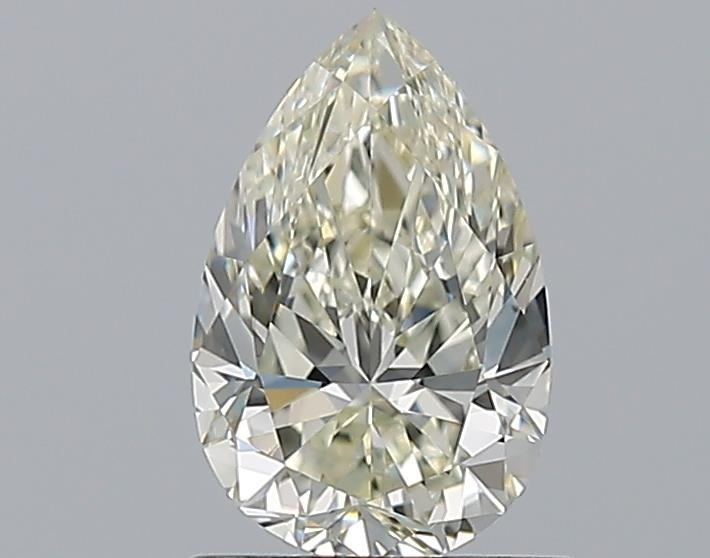1.0 Carat Pear Natural Diamond with  Cut Diamond in 14KT  view 1
