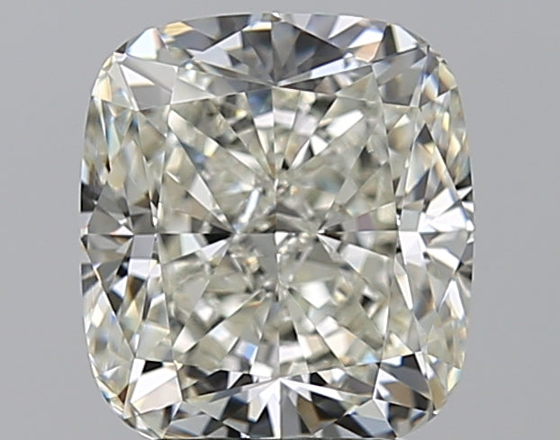 3.01 Carat Cushion Natural Diamond with  Cut Diamond in 14KT  view 1
