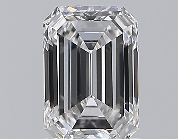 0.76 Carat Emerald Natural Diamond with  Cut Diamond in 14KT  view 1
