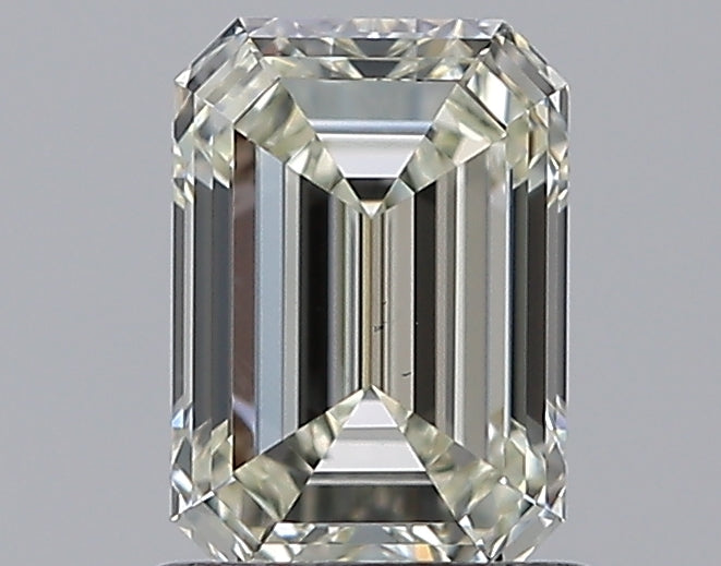 1.0 Carat Emerald Natural Diamond with  Cut Diamond in 14KT  view 1
