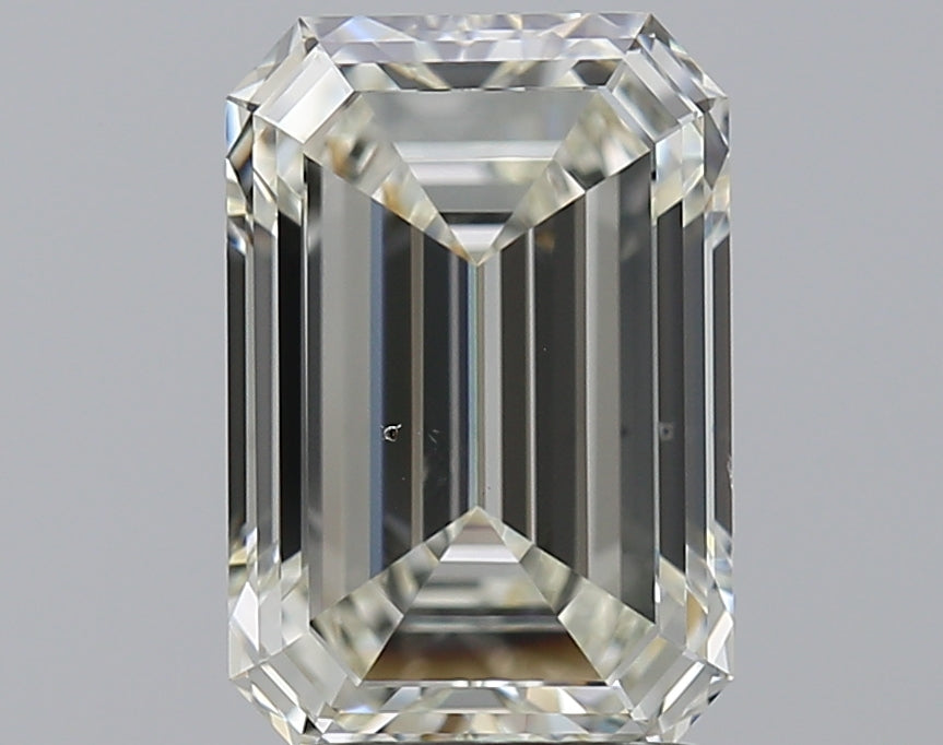 2.5 Carat Emerald Natural Diamond with  Cut Diamond in 14KT  view 1
