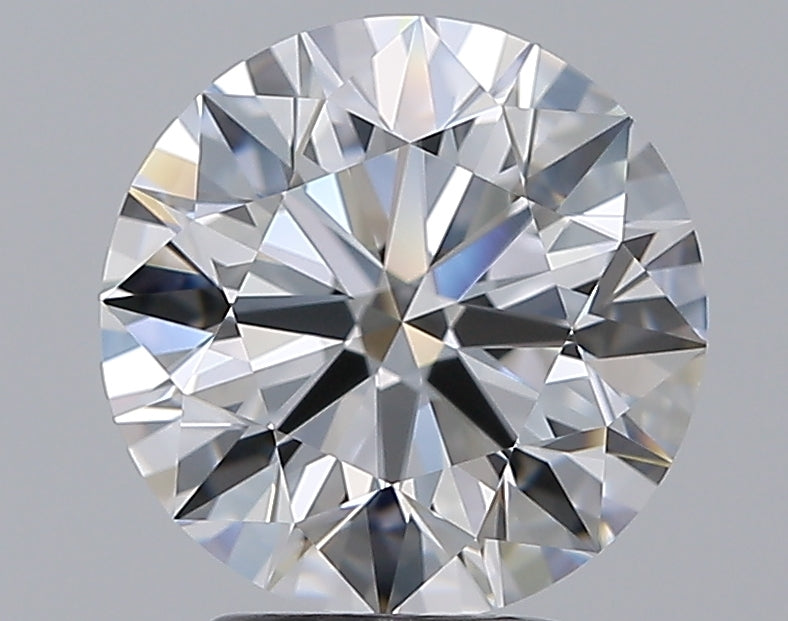 3.02 Carat Round Natural Diamond with  Cut Diamond in 14KT  view 1
