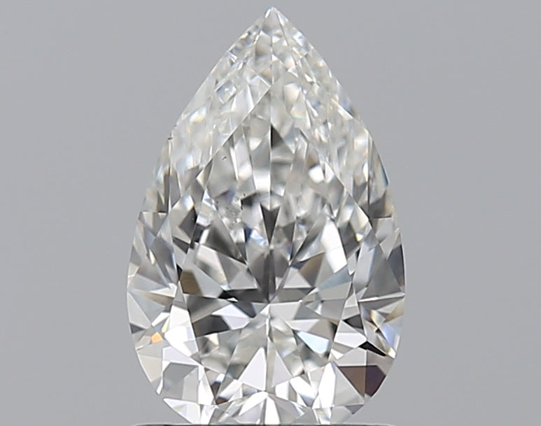 1.01 Carat Pear Natural Diamond with  Cut Diamond in 14KT  view 1

