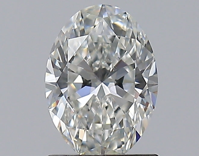 1.01 Carat Oval Natural Diamond with  Cut Diamond in 14KT  view 1
