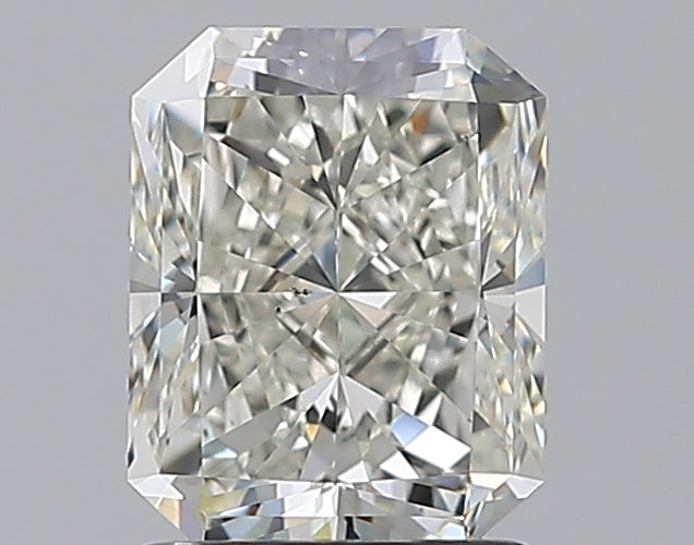 1.5 Carat Radiant Natural Diamond with  Cut Diamond in 14KT  view 1
