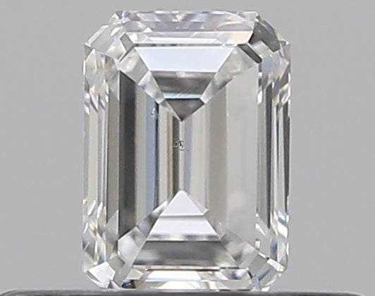 0.3 Carat Emerald Natural Diamond with  Cut Diamond in 14KT  view 1
