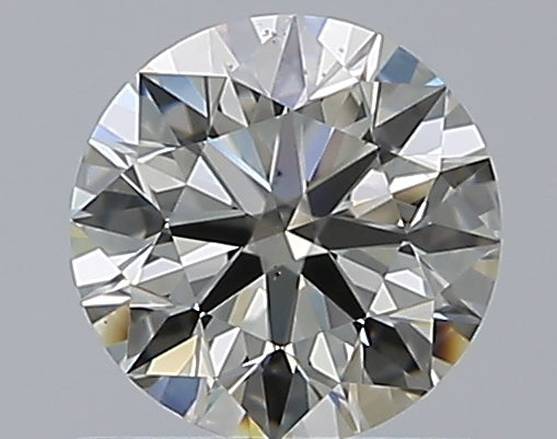 0.8 Carat Round Natural Diamond with  Cut Diamond in 14KT  view 1
