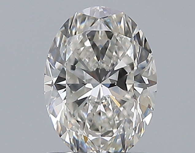 1.01 Carat Oval Natural Diamond with  Cut Diamond in 14KT  view 1

