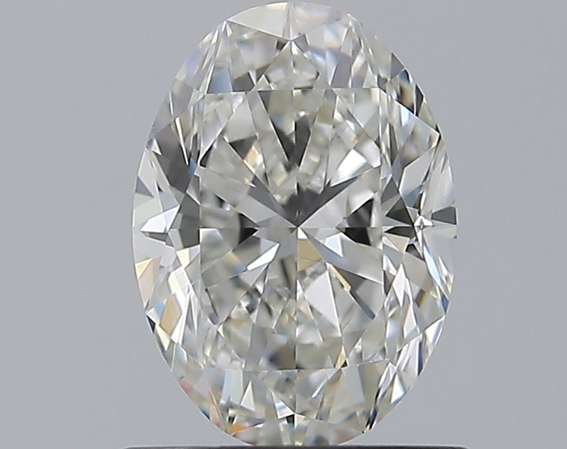 1.0 Carat Oval Natural Diamond with  Cut Diamond in 14KT  view 1
