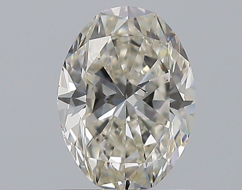 1.0 Carat Oval Natural Diamond with  Cut Diamond in 14KT  view 1
