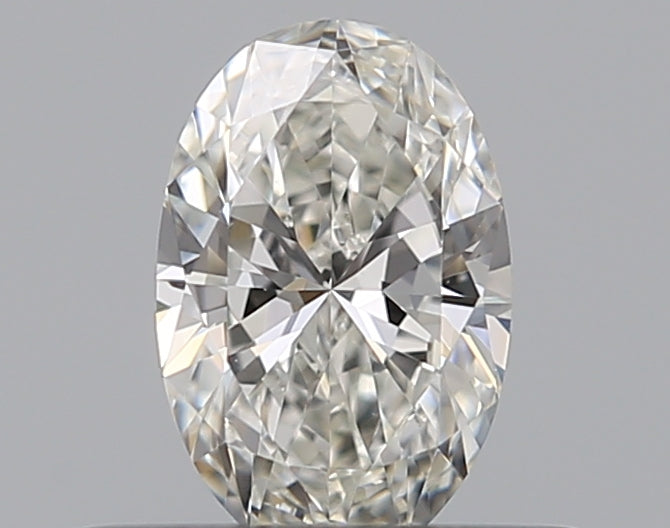 0.3 Carat Oval Natural Diamond with  Cut Diamond in 14KT  view 1
