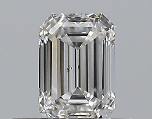 0.3 Carat Emerald Natural Diamond with  Cut Diamond in 14KT  view 1

