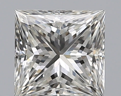 0.35 Carat Princess Natural Diamond with  Cut Diamond in 14KT  view 1
