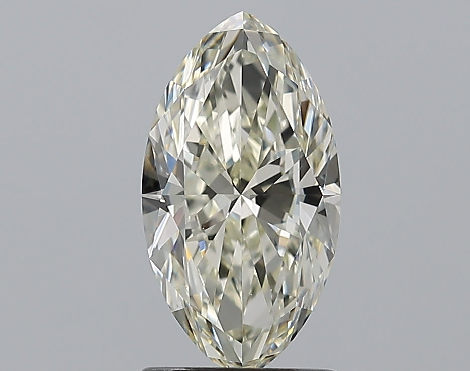 1.5 Carat Marquise Natural Diamond with  Cut Diamond in 14KT  view 1
