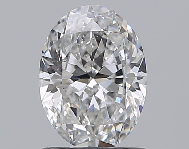 1.0 Carat Oval Natural Diamond with  Cut Diamond in 14KT  view 1
